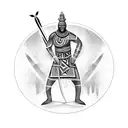 Zulu warrior tattoo design idea