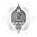 Zulu warrior tattoo design idea