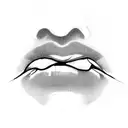 lips tattoo design idea