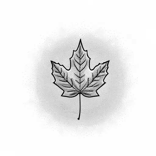 Maple Leaf tattoo design idea