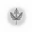 Maple Leaf tattoo design idea