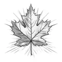 Maple Leaf tattoo design idea