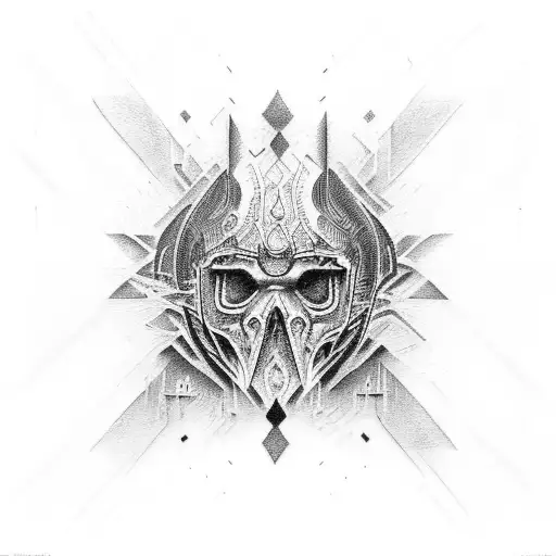 Brutal iced train tattoo design idea