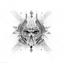 Brutal iced train tattoo design idea