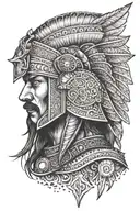 warrior turkish myth  tattoo design idea