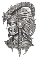warrior turkish myth  tattoo design idea
