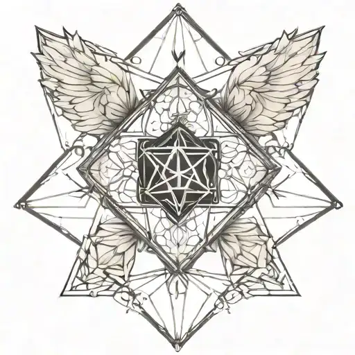 metatron's cube tattoo design idea