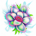 Flower tattoo design idea