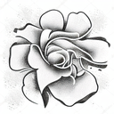 Flower tattoo design idea