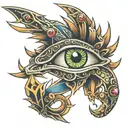 yu gi oh eye tattoo design idea