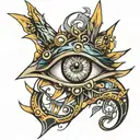 yu gi oh eye tattoo design idea