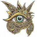 yu gi oh eye tattoo design idea