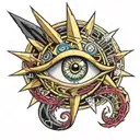 yu gi oh eye tattoo design idea