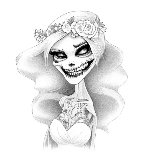 Emily Corpse bride  tattoo design idea