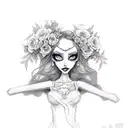 Emily Corpse bride  tattoo design idea