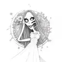 Emily Corpse bride  tattoo design idea