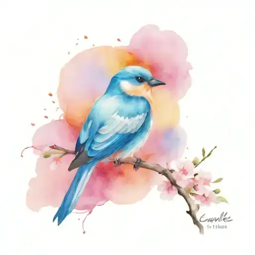 bird and the word capable tattoo design idea