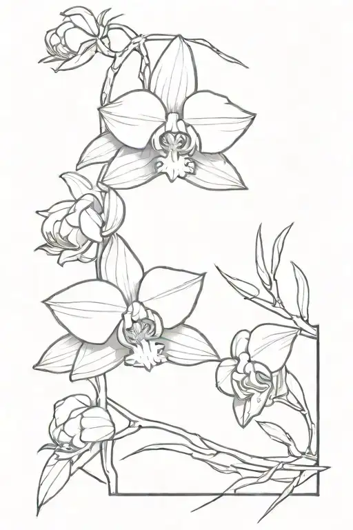 orchid malevolence Dota 2 tattoo design idea