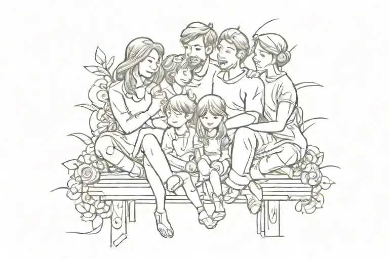 family over everything on the oldschool text tattoo design idea