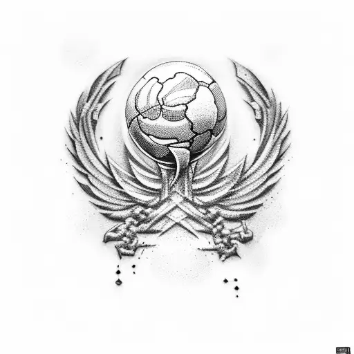 Argentina World Cup Champions 2022 tattoo design idea
