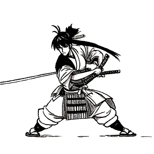 Samurai tattoo design idea