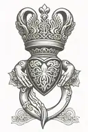 claddagh ring tattoo design idea