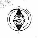 Alchemy sign tattoo design idea