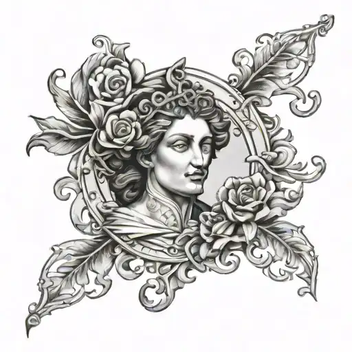 renaissance style tattoo design idea