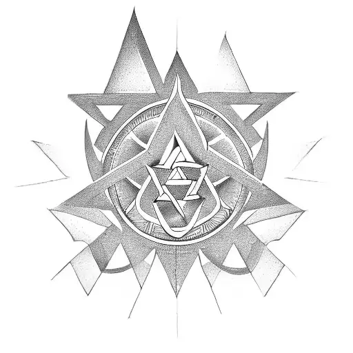 Valknut Symbol tattoo design idea