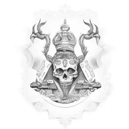 arm tattoo with the word Victoria tattoo design idea