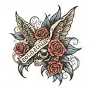 born alone die alone tattoo design idea