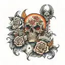 born alone die alone tattoo design idea