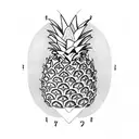 pineapple tattoo design idea