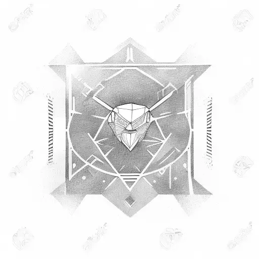 tourus with stock market chart behind tattoo design idea