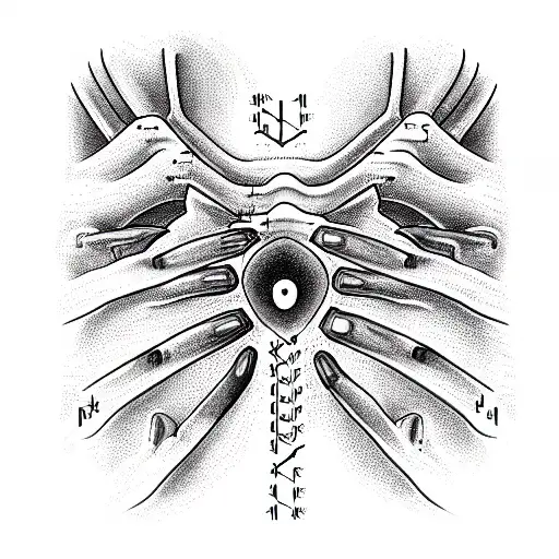 bio mechanical looking as though it is under your skin tattoo design idea