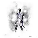 kobe bryant and xmen gambit tattoo design idea