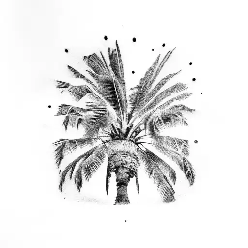 Palm Tree tattoo design idea