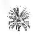 Palm Tree tattoo design idea