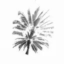 Palm Tree tattoo design idea