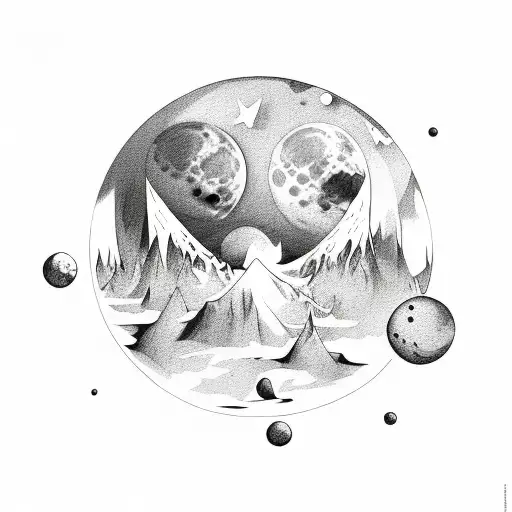 Moon nightmares  tattoo design idea