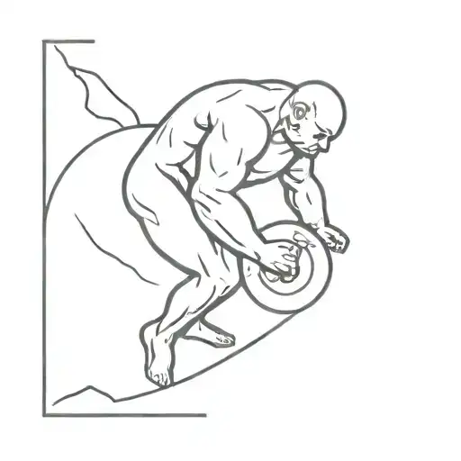 Sisyphus tattoo design idea