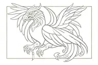 Garuda as Visnhus vehicle tattoo design idea