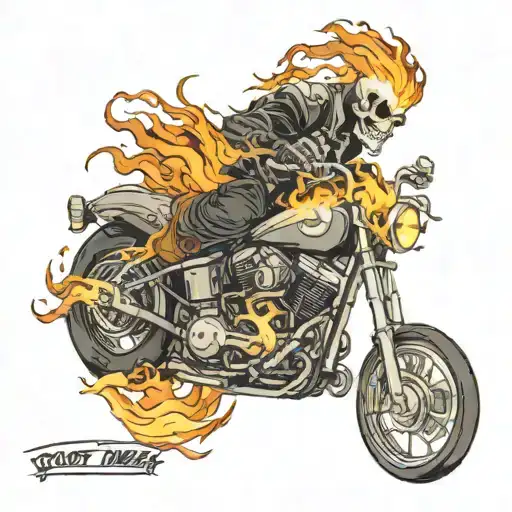 ghost rider tattoo design idea