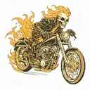 ghost rider tattoo design idea