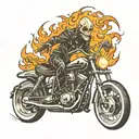ghost rider tattoo design idea