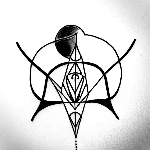 Libra-inspired tattoo design: Harmonize your essence with a balanced Libra symbol, Opal hues, Marigold blooms, celestial tattoo design idea