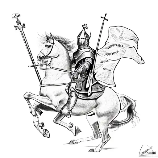 saint george tattoo design idea