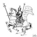 saint george tattoo design idea