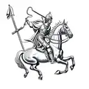 saint george tattoo design idea