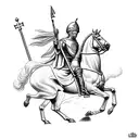 saint george tattoo design idea